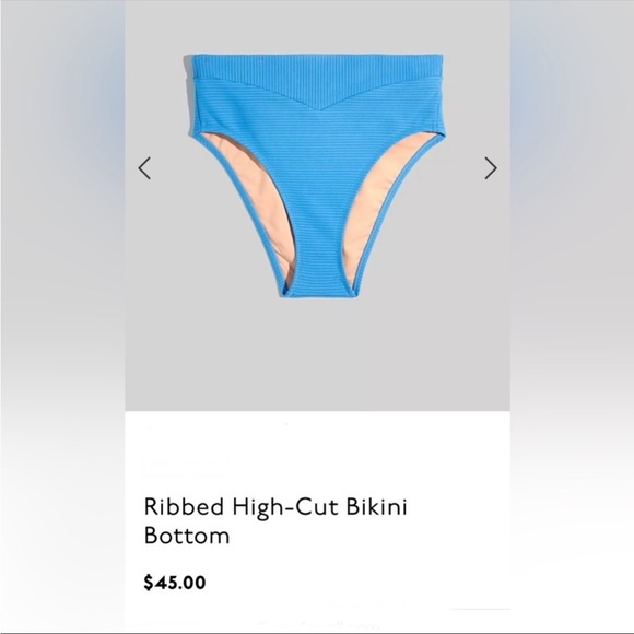 Madewell Ribbed high-cut bikini bottom - Picture 9 of 14